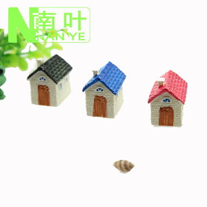 苔蘚微景觀飾品 煙囪小房屋 小房子模型 組裝小擺件