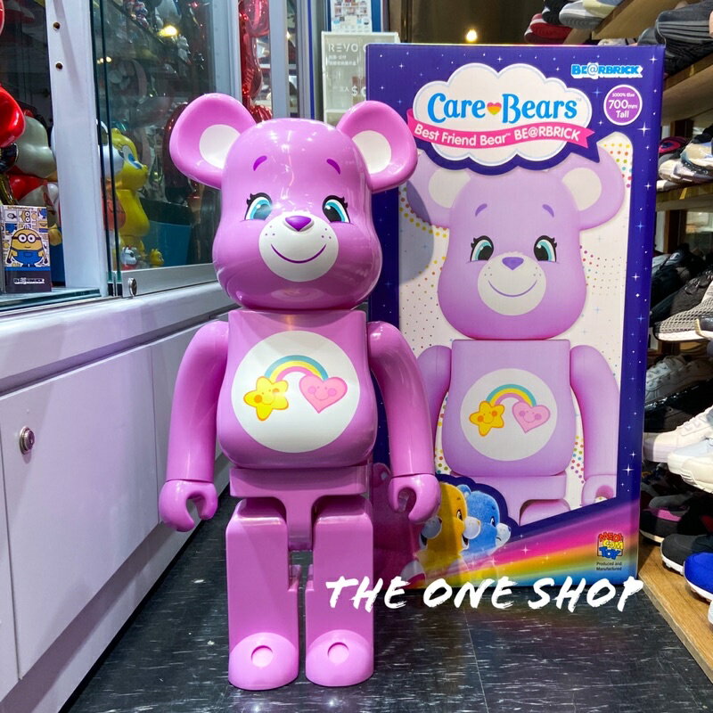 TheOneShop BE@RBRICK Care Bears Best Friend Bear 紫色 彩虹熊 好友熊 1000%