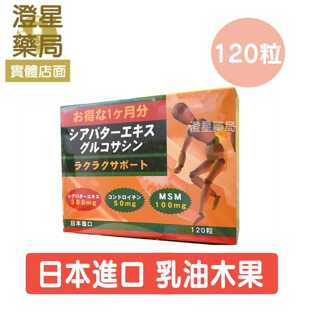 ⭐澄星藥局⭐ 【買大送小】 乳油木果 巧麗敏 120粒/盒 (二型膠原蛋白)