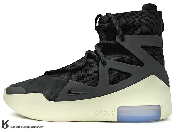 2018 洛杉磯 當紅高端潮流品牌 FEAR OF GOD x NIKE AIR FEAR OF GOD 1 BLACK 黑色 高筒 雙層 ZOOM 氣墊 Jerry Lorenzo FOG1 (AR4237-001) !