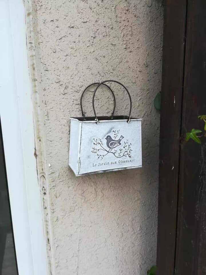 手提袋造型仿舊花器(1大1小) 1