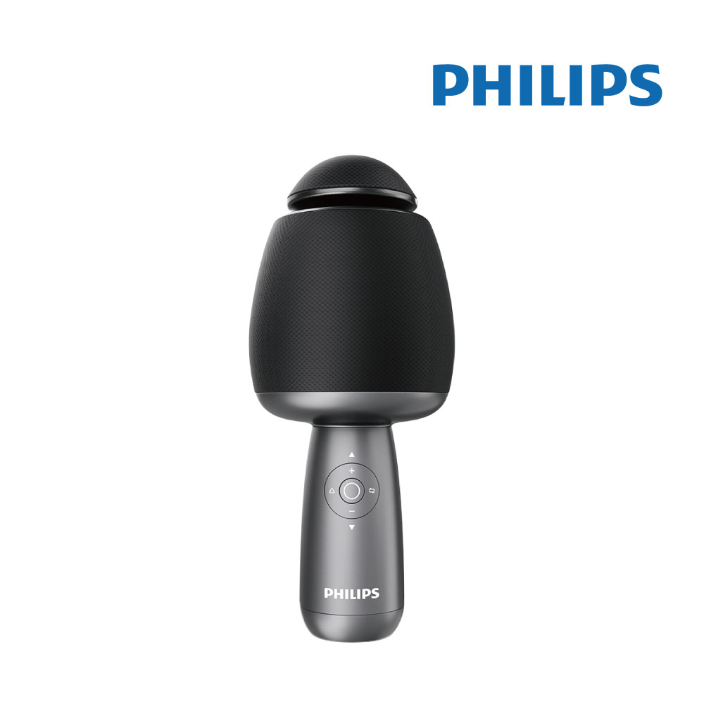 【Philips 飛利浦】唱放一體K歌麥克風 藍牙無線K歌神器 行動KTV (DLM9318CB/96) 黑色