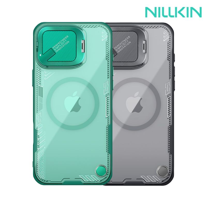 NILLKIN Apple 蘋果 iPhone 16 Pro Max 冰晶 Prop 磁吸保護殼 保護套 手機殼 雙料殼 鏡頭保護 可站立 鏡頭支架 鏡頭防塵蓋 鏡頭蓋 MagSafe【愛瘋潮】