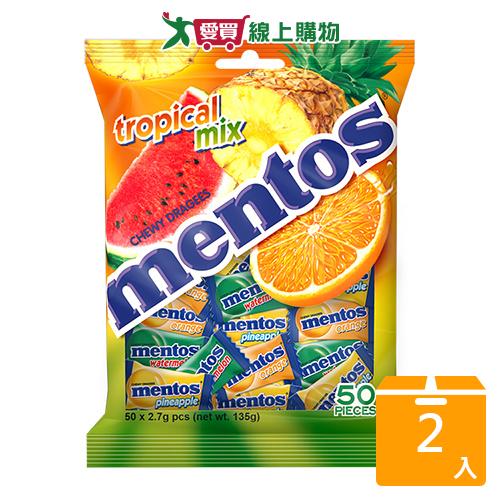 曼陀珠熱帶水果口味135G【兩入組】【愛買】