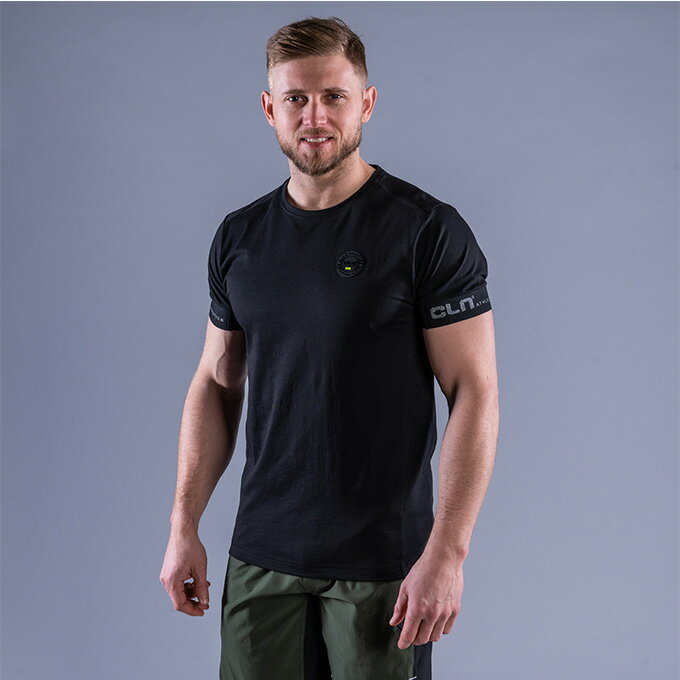 ｜享趣戶外｜《CLN Athletic》CLN RUSH T-SHIRT 短袖排汗衣(男)黑