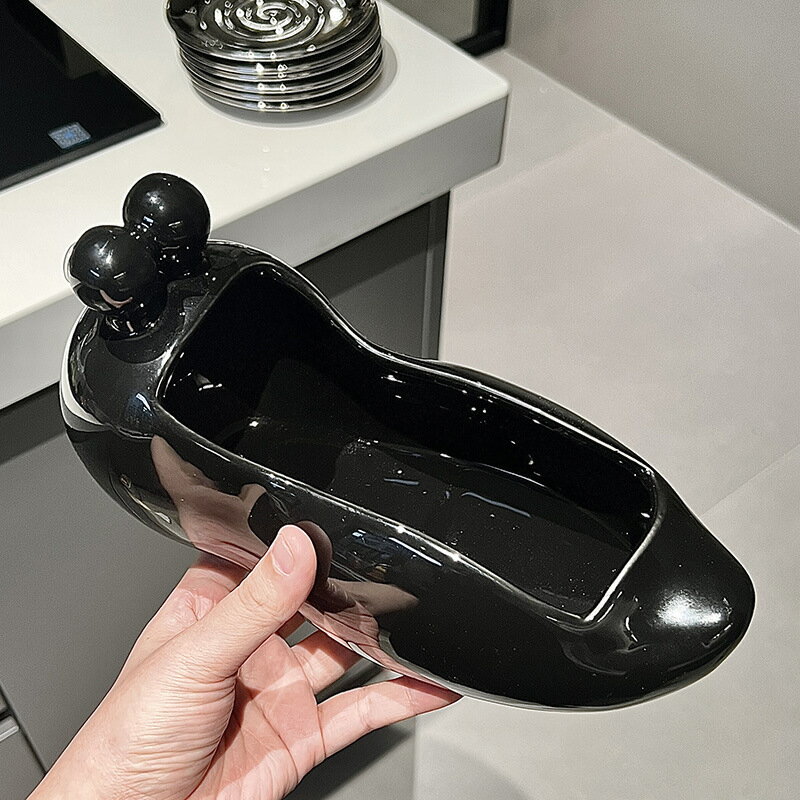 輕奢陶瓷蝸牛吐骨碟套裝家用高顏值小碟子客廳茶幾展示水果盤