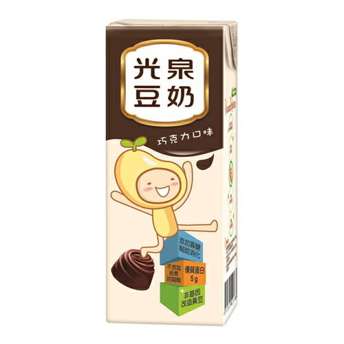 M-光泉巧克力豆奶200ml*6【愛買】