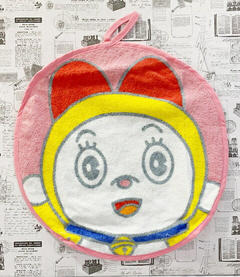 【震撼精品百貨】Doraemon 哆啦A夢 哆啦A夢日本可掛式方巾/毛巾-小叮鈴(圓)#11814 震撼日式精品百貨