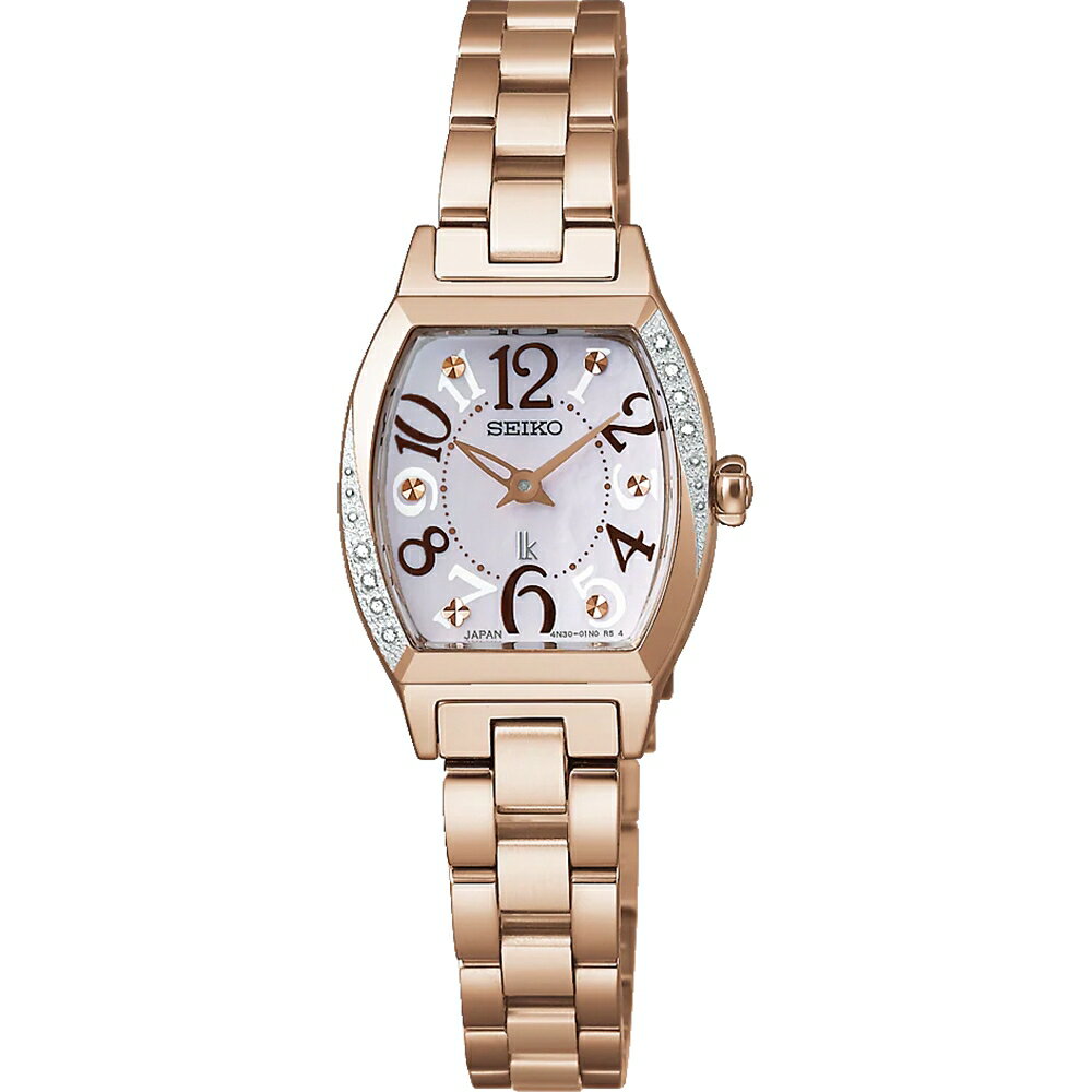 seiko 精工錶 LUKIA系列 4N30-01D0K(SSWA016J) 季節限量 靜謐冬日森林 鑽石優雅珍珠貝女錶 淡粉色面 21mm SK037｜樂天全館特惠中★指定刷卡回饋10%