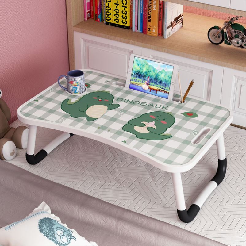 收縮飯桌多功能電腦折疊桌床上吃飯用小學生宿舍可愛寫作業書桌
