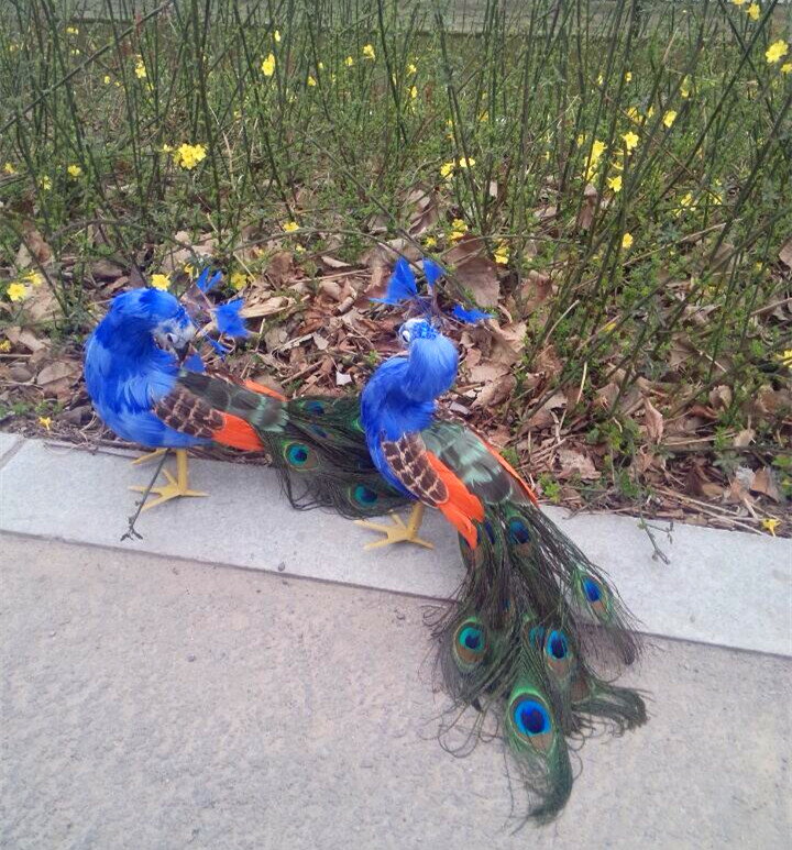 定做各種模擬孔雀 模擬鳥動物模型羽毛動物 攝影道具園林場景裝飾