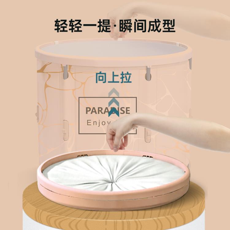 泡澡桶大人可折疊全身便攜浴缸成人坐浴桶兒童洗澡盆家用汗蒸神器 【林之舍】