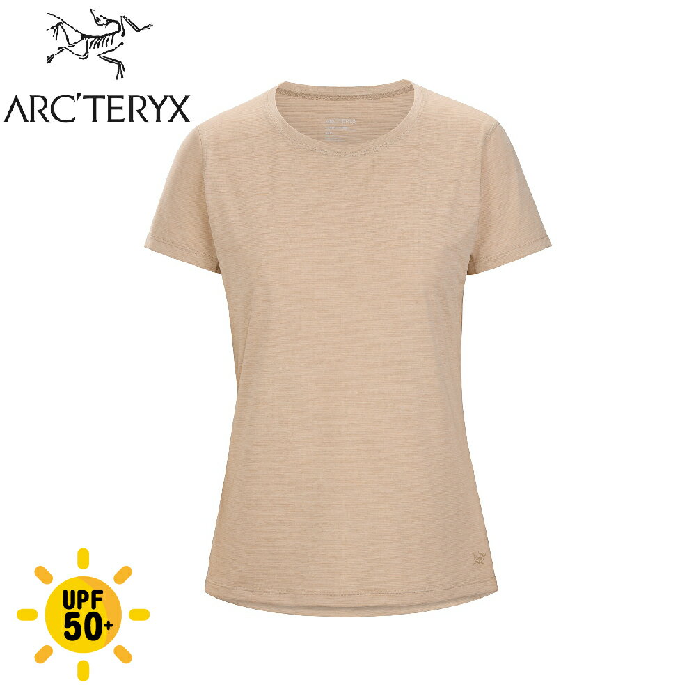 【ARC'TERYX 始祖鳥 女 Taema 快乾短袖圓領衫《柳條雜褐》】X000007309/T恤/運動衫/排汗衣