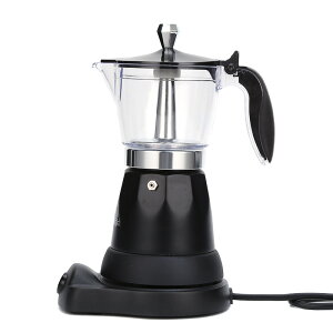 插電鋁制摩卡壺 新款電動咖啡機 意式咖啡壺 濃縮單閥手沖煮咖啡