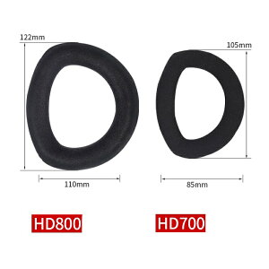 適用於 Sennheiser HD700 HD800 HD800S 耳機套 耳罩 耳套 頭戴式耳機保護套 頭梁墊 皮頭梁