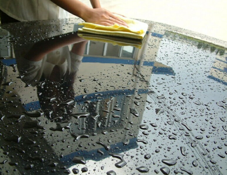 高級鹿皮巾 [ 特大 附收納盒 ] 66*43 洗車毛巾  無痕擦車布 擦車巾 超效吸水毛巾 寵物毛巾 洗車布 1