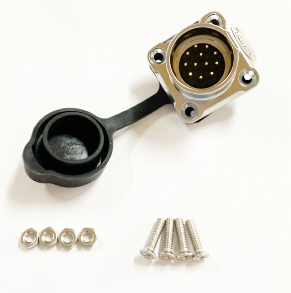 LP-20-C12SX-03-401 12pin 四孔公座 焊接式法蘭公插座 CNLINKO 防水連接器(含稅)【佑齊企業 iCmore】