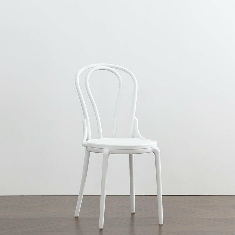 歐式家用塑料椅子咖啡廳餐廳洽談休閒餐椅簡約時尚全塑椅