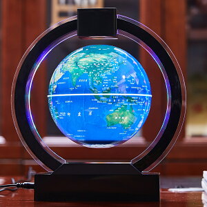 磁懸浮地球儀發光自轉創意家居辦公室桌擺件酒柜裝飾品生日禮物