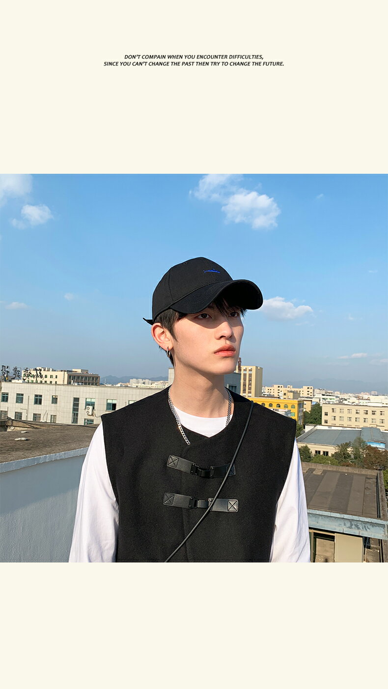 鴨舌帽男春秋百搭大頭圍純色硬頂棒球帽女夏季帽子防曬遮陽韓版潮 7