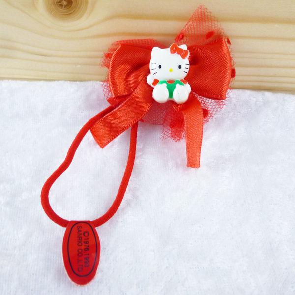 【震撼精品百貨】Hello Kitty 凱蒂貓 髮圈 紅蝴蝶結【共1款】 震撼日式精品百貨