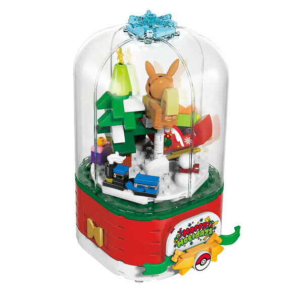 【Fun心玩】QM46293 正版 寶可夢歡樂聖誕音樂盒 Qman 神奇寶貝 精靈 積木 相容樂高 公仔 生日 禮物 3