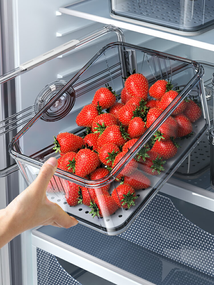 佳幫手保鮮盒食品級長方形冷凍冷藏密封蔬菜水果專用冰箱收納盒