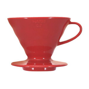 日本公司貨 HARIO V60 圓錐磁石紅濾杯1-4杯用 附咖啡量匙 有田燒 VDC-02R 手沖滴漏咖啡