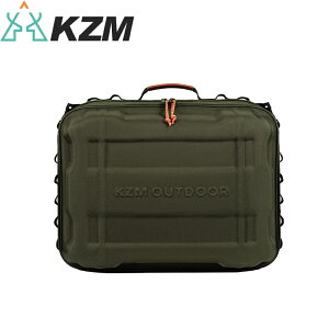 【KAZMI 韓國 KZM 工業風硬殼旅行收納箱《軍綠》】K23T3B10KH/露營/旅行/收納