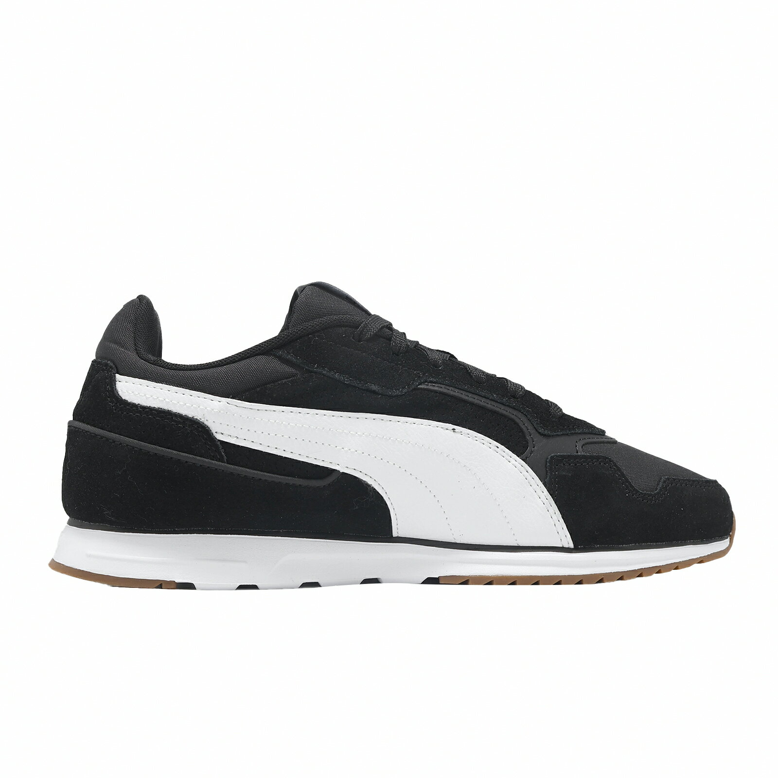 Puma 休閒鞋 Softride ST Miler SD 男鞋 女鞋 黑 白 麂皮 復古 402667-01 1
