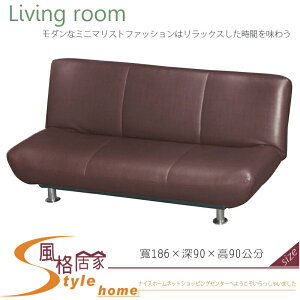 《風格居家Style》204-5咖啡色沙發床 319-10-LV