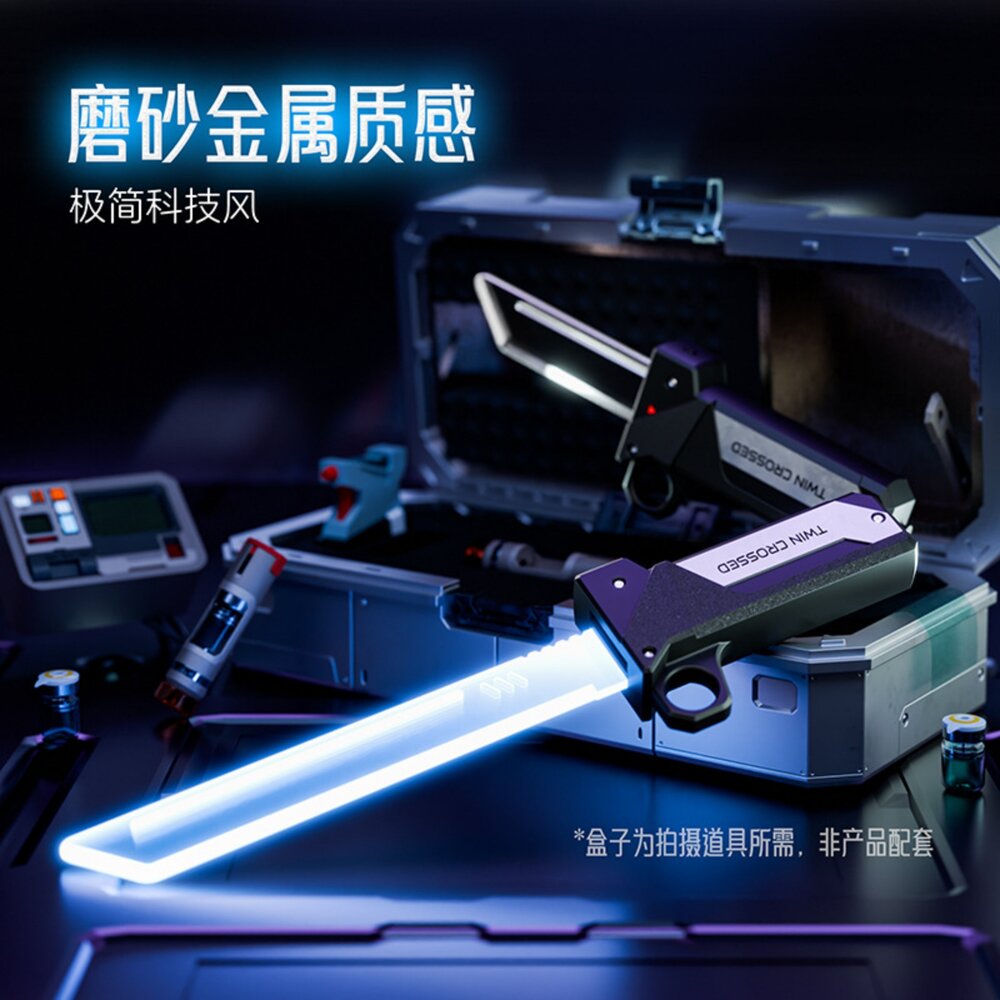 對插伸縮光劍玩具 紅藍雙色可調 用力點亮 科幻造型 光劍收藏 桌上擺設 拍照道具 角色扮演 帥氣玩具 14歲以上 5