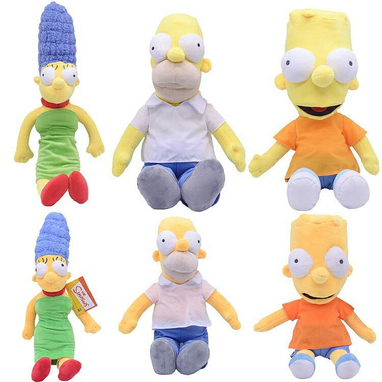 卡通美劇辛普森一家Simpsons周邊毛絨玩具公仔 生日禮物玩偶娃娃 玩偶/生日/情人/聖誕禮物/毛絨娃娃/抱枕娃娃