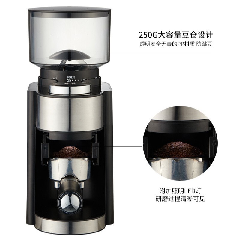 咖啡機商用磨豆機意式電動磨豆機咖啡豆研磨機手沖粗細110V220V新【宜家良品百貨】
