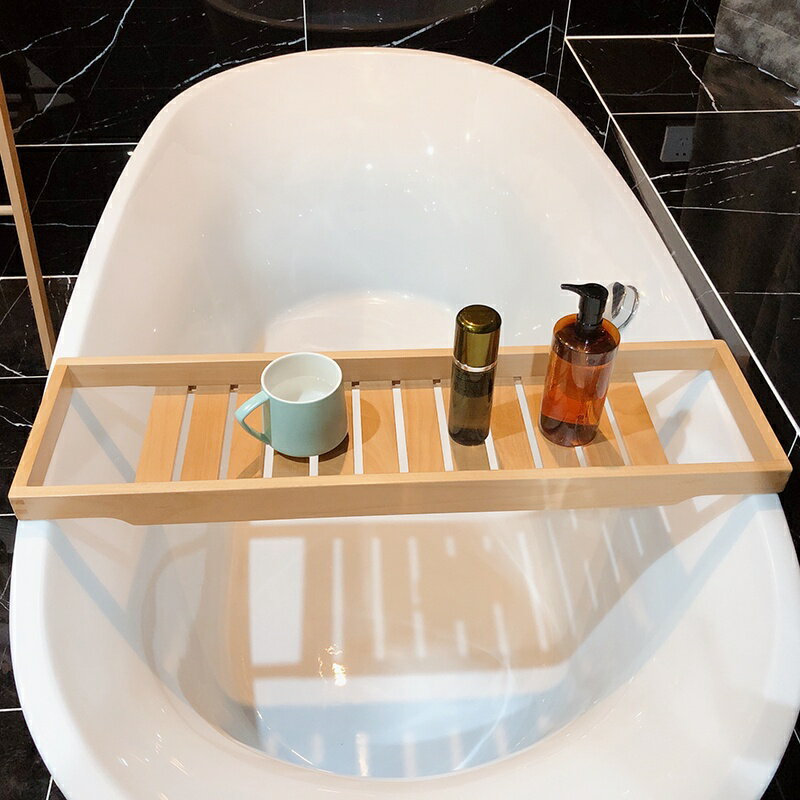 ！！🌈斑駁時光🌈木浴缸架 竹浴缸置物架 泡澡架 浴缸擱板可伸縮置物架 iPad泡澡手機支架 浴缸置物配件