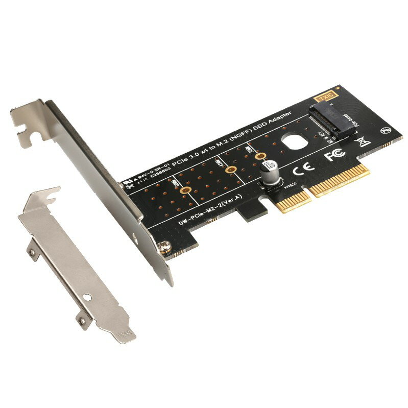【車車共和國】NVME M2 M.2 M Key SSD 轉 PCI-E 3.0 X4 NVMe 擴充卡 轉接卡(可加購短擋板)