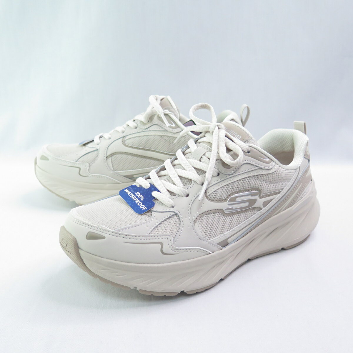 Skechers 150498NAT 女休閒鞋 Edgeride-Misty Skies 鞋頭加寬 自然色