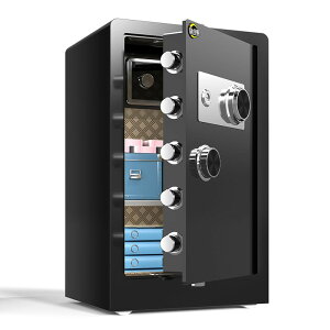 保險櫃 歐詩頓保險櫃機械密碼鎖辦公家用小型保險箱防盜入墻保管箱床頭櫃-快速出貨