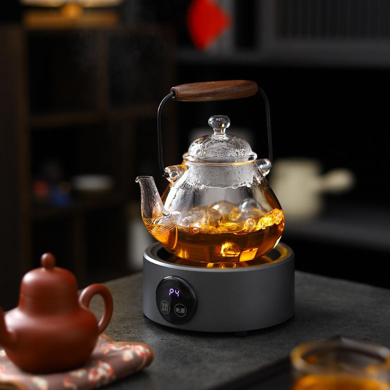 110V美規迷你電陶爐電陶茶爐煮茶器便攜式高階咖啡爐摩卡壺咖啡爐