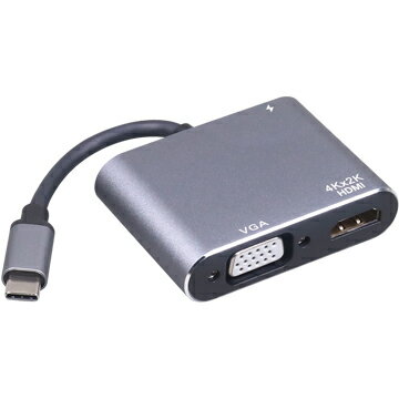 伽利略 CRHU09 Type-C HDMI(4K2K)30Hz+VGA+USB3.0+PD轉接器(現貨)
