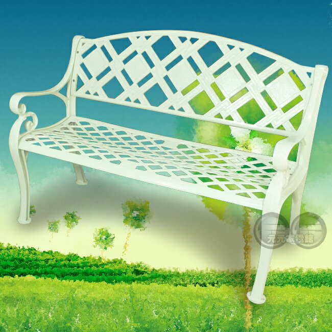 優質藝術鑄鋁組合式戶外休閒椅/公園椅DH-532L(雙人椅)