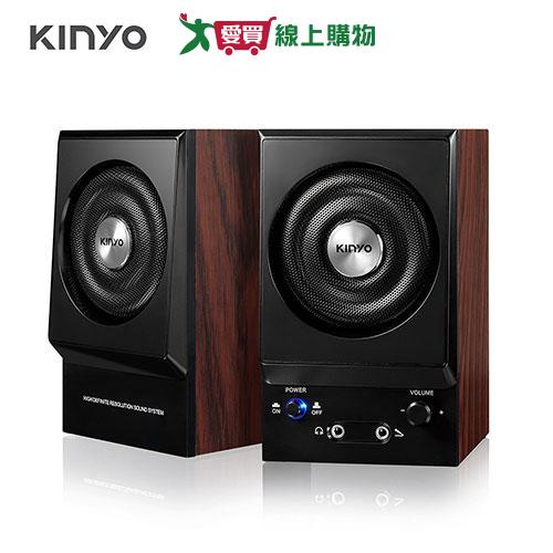 KINYO 二件式木質立體擴大音箱PS-2000【愛買】
