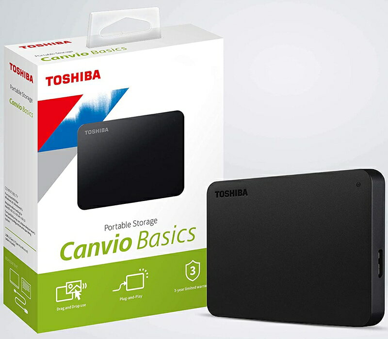TOSHIBA 東芝 A5 Canvio Basics 2TB 2T 4T 黑靚潮V 2.5吋行動硬碟
