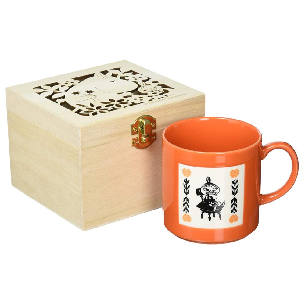 asdfkitty*日本製 MOOMIN嚕嚕米 小不點 陶瓷馬克杯附收納木盒 350ML-正版商品
