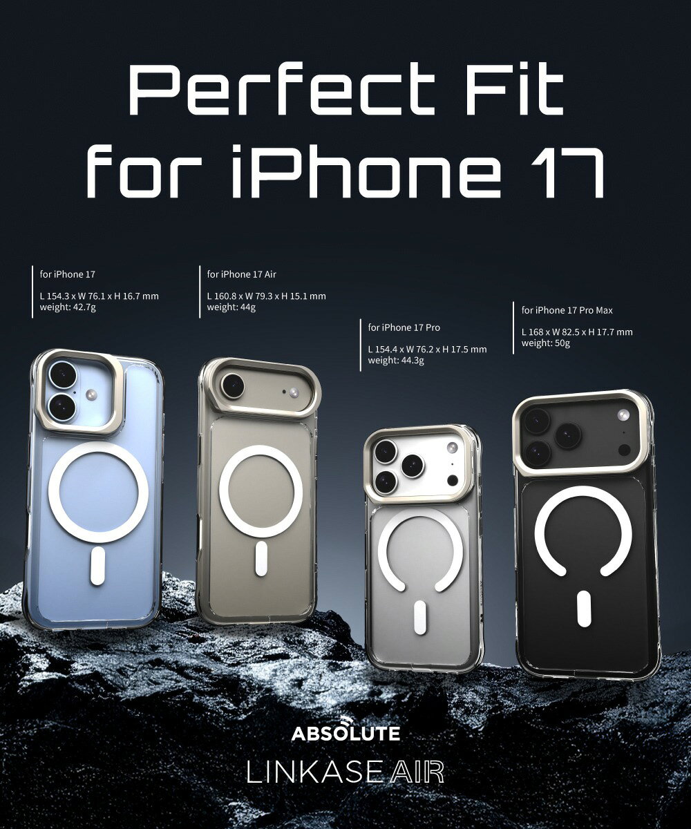 ABSOLUTE LINKASE 玻璃防摔支架殼 iPhone 17 Air Pro Max|軍規耐衝擊 支援MagSafe 鋁框質感 2 ABSOLUTE LINKASE 玻璃防摔支架殼 iPhone 17 Air Pro Max|軍規耐衝擊 支援MagSafe 鋁框質感 2