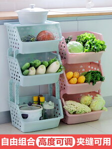 家用落地多層廚房用品用具置物架蔬菜收納神器整理儲物架子省空間