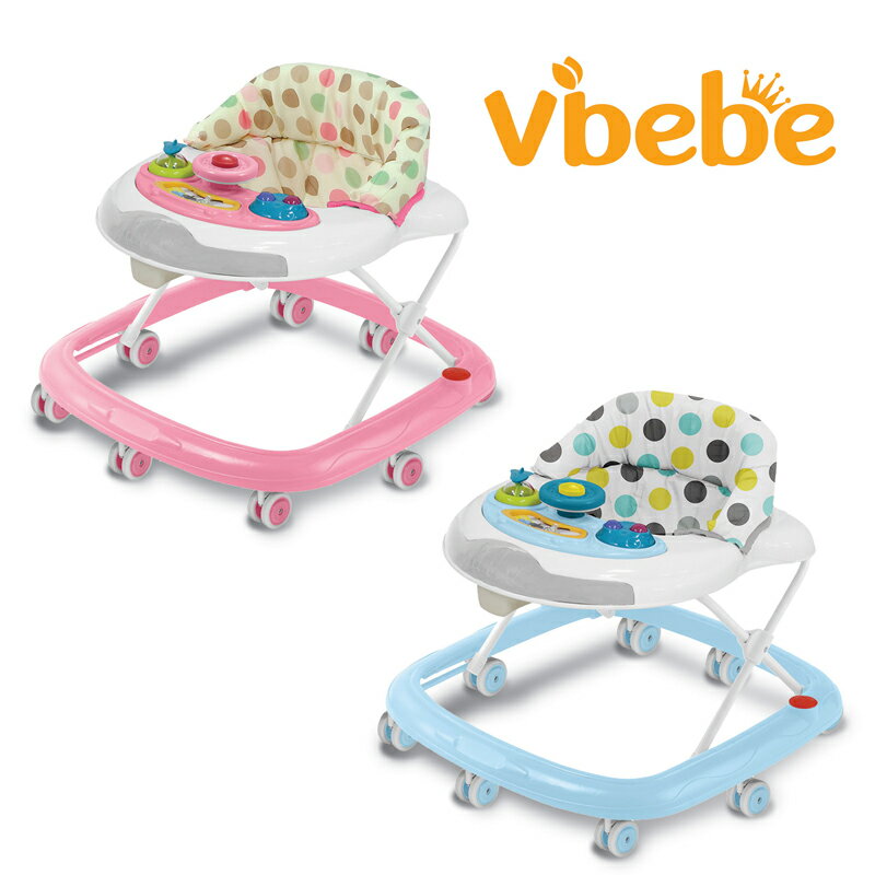 【Vibebe】幼兒聲光學步車(藍/粉) | 寶貝俏媽咪