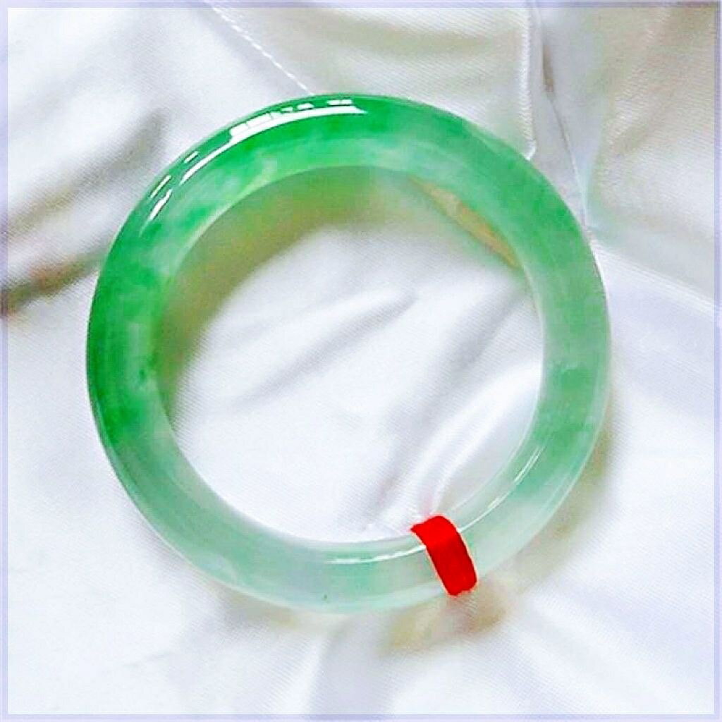 【現貨】【帶證】緬甸天然正品翡翠玉手鐲冰種飄花玉鐲綠花鐲子女手鐲送禮【北歐家居生活】