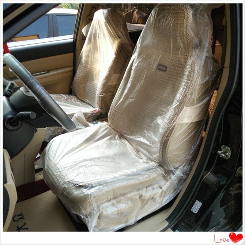 汽車維修防護一次性座椅套汽修塑料膜座套修車座椅保護套100個
