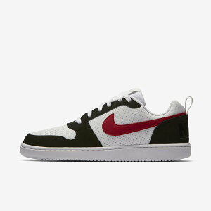Nike Court Borough Low [838937-102] 男 休閒鞋 運動 基本款 皮革 低筒 白黑紅